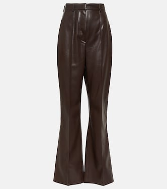 Pantaloni flared Leena in similpelle | Nanushka