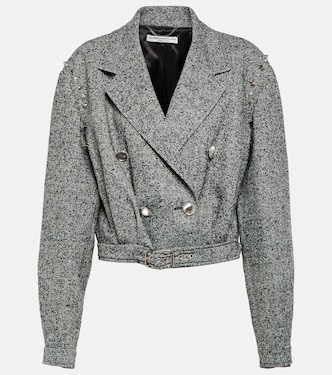 Veste en laine mélangée à ornements | Alessandra Rich
