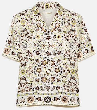 Chemise imprimée en soie | Tory Burch