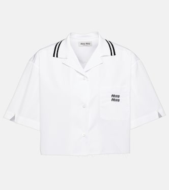 Cropped-Hemd aus Baumwolle | Miu Miu