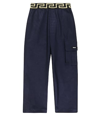 Gerade Hose Greca aus Baumwolle | Versace Kids