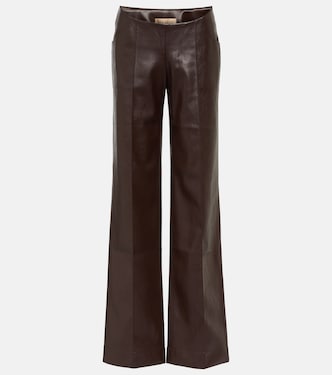Pantaloni a gamba larga in similpelle | Aya Muse
