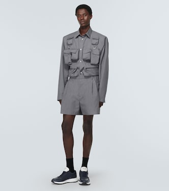Sneakers mit Leder | Prada