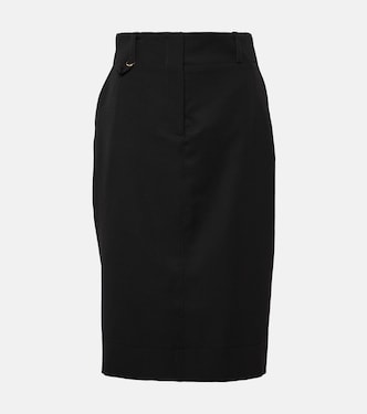 La Jupe Bari virgin wool midi skirt | Jacquemus