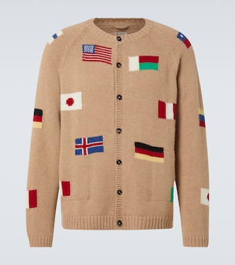 Round-The-World alpaca and wool cardigan | Bode