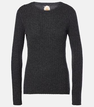 Pullover in cashmere a coste | Jardin des Orangers