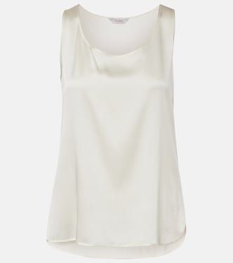 Pan silk-blend satin top | Max Mara