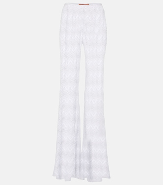 Weite Hose aus Häkelstrick | Missoni