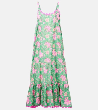 Printed cotton maxi dress | Juliet Dunn