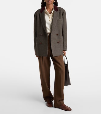 Nightbreak double-breasted wool-blend blazer | Blazé Milano