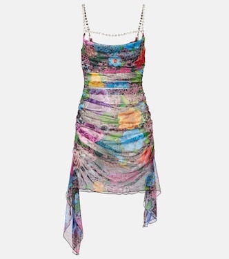 Crystal-embellished tulle minidress | Area