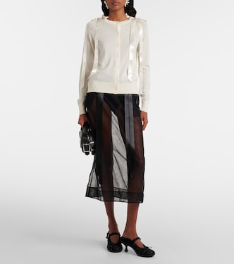 Cardigan en laine et soie | Simone Rocha