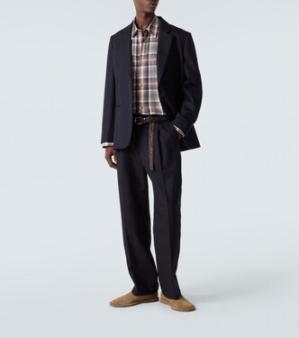 x Aaron Levine Selby wool straight pants | Studio Nicholson