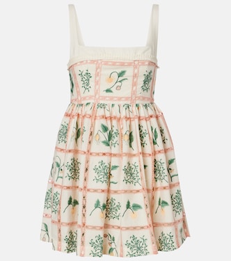 Barbara embroidered cotton minidress | Agua by Agua Bendita