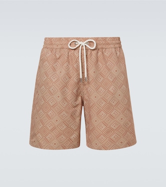 Santos printed swim trunks | Frescobol Carioca