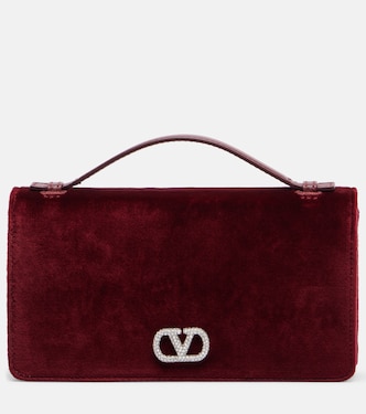 VLogo velvet crossbody bag | Valentino Garavani