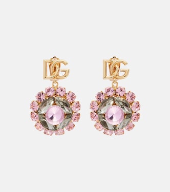 Re-Edition DG embellished clip-on earrings | Dolce&Gabbana