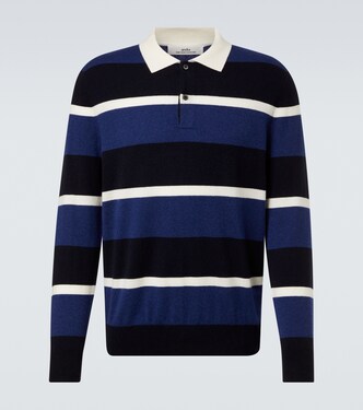 Striped cashmere polo sweater | Arch4