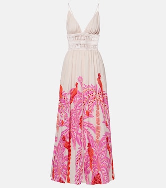 Havana crochet-trimmed floral maxi dress | Poupette St Barth
