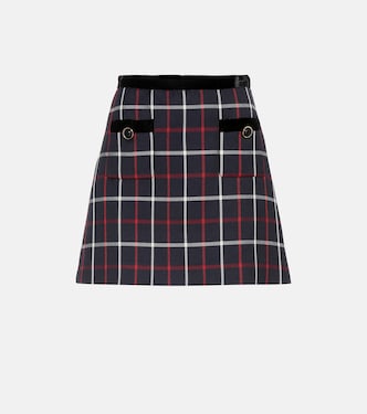 Checked miniskirt | Miu Miu