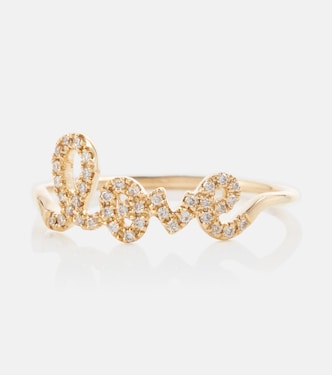 14kt gold ring with diamonds | Sydney Evan