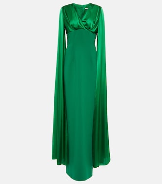 Robe longue en crêpe | Safiyaa