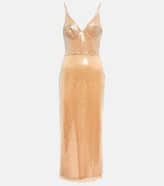 Midikleid mit Pailletten | David Koma