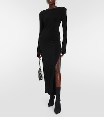 Shoulder pad jersey top | Norma Kamali