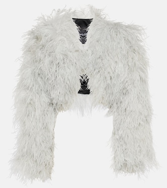Cropped-Jacke aus Federn | Dolce&Gabbana