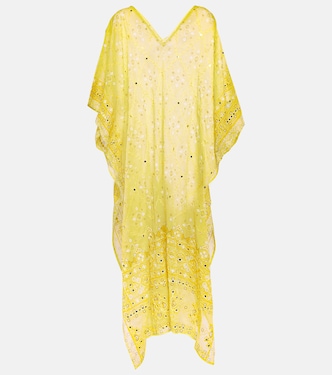 Broderie anglaise cotton kaftan | Juliet Dunn