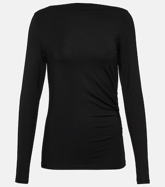 Gathered jersey top  | Vince