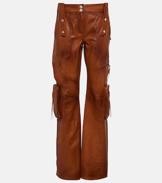 Pantalon cargo en cuir | Blumarine