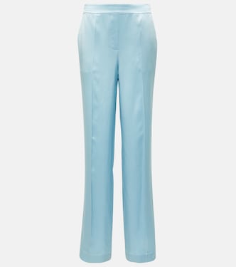 Pantaloni regular Tova in raso di seta | Joseph