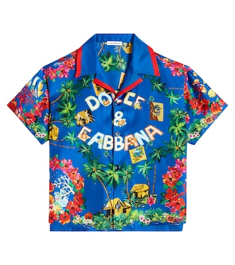 Camisa de algodón estampada | Dolce&Gabbana Kids