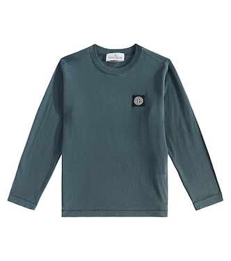 Longsleeve aus Baumwoll-Jersey | Stone Island Junior