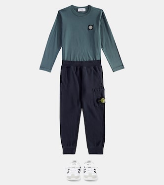 Camiseta de jersey de algodón | Stone Island Junior