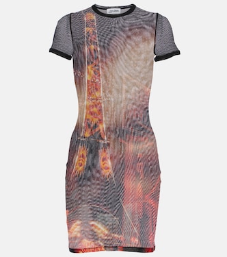 Pigalle printed mesh minidress | Jean Paul Gaultier