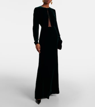 Vestido largo Baia de terciopelo | Max Mara