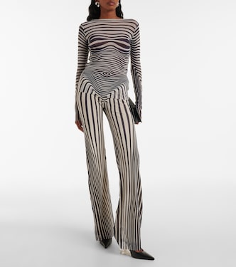 Pantaloni Body Morphing a righe | Jean Paul Gaultier
