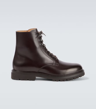 Leather lace-up boots | Brunello Cucinelli