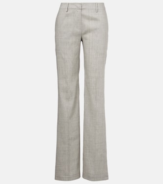 Pantalon évasé en lin et laine | Magda Butrym