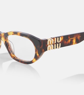 Logo oval glasses | Miu Miu