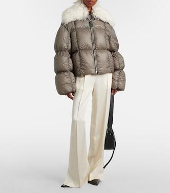 Daunenjacke mit Shearling | Jil Sander