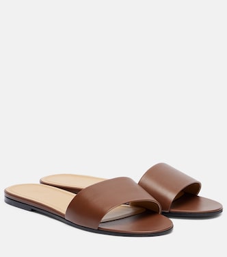Signum leather slides | The Row