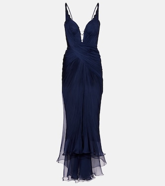 Corinna draped silk gown | Maria Lucia Hohan