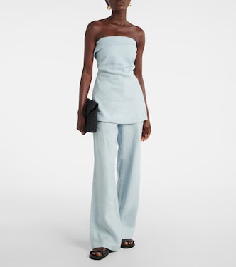 Boe Tunic strapless linen top | Faithfull