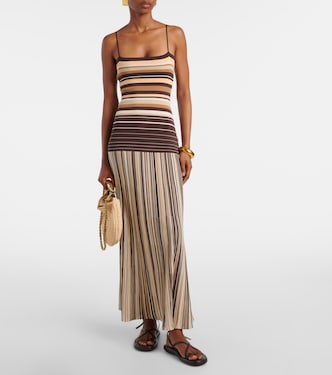 Robe midi Esenia rayée en coton mélangé | Faithfull