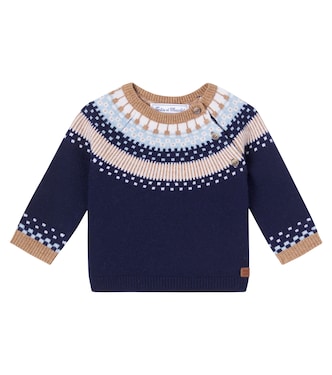 Baby wool jacquard sweater | Tartine et Chocolat