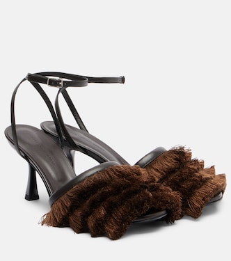 Castanet fringed leather sandals | Christopher Esber