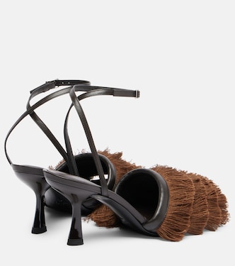 Castanet fringed leather sandals | Christopher Esber
